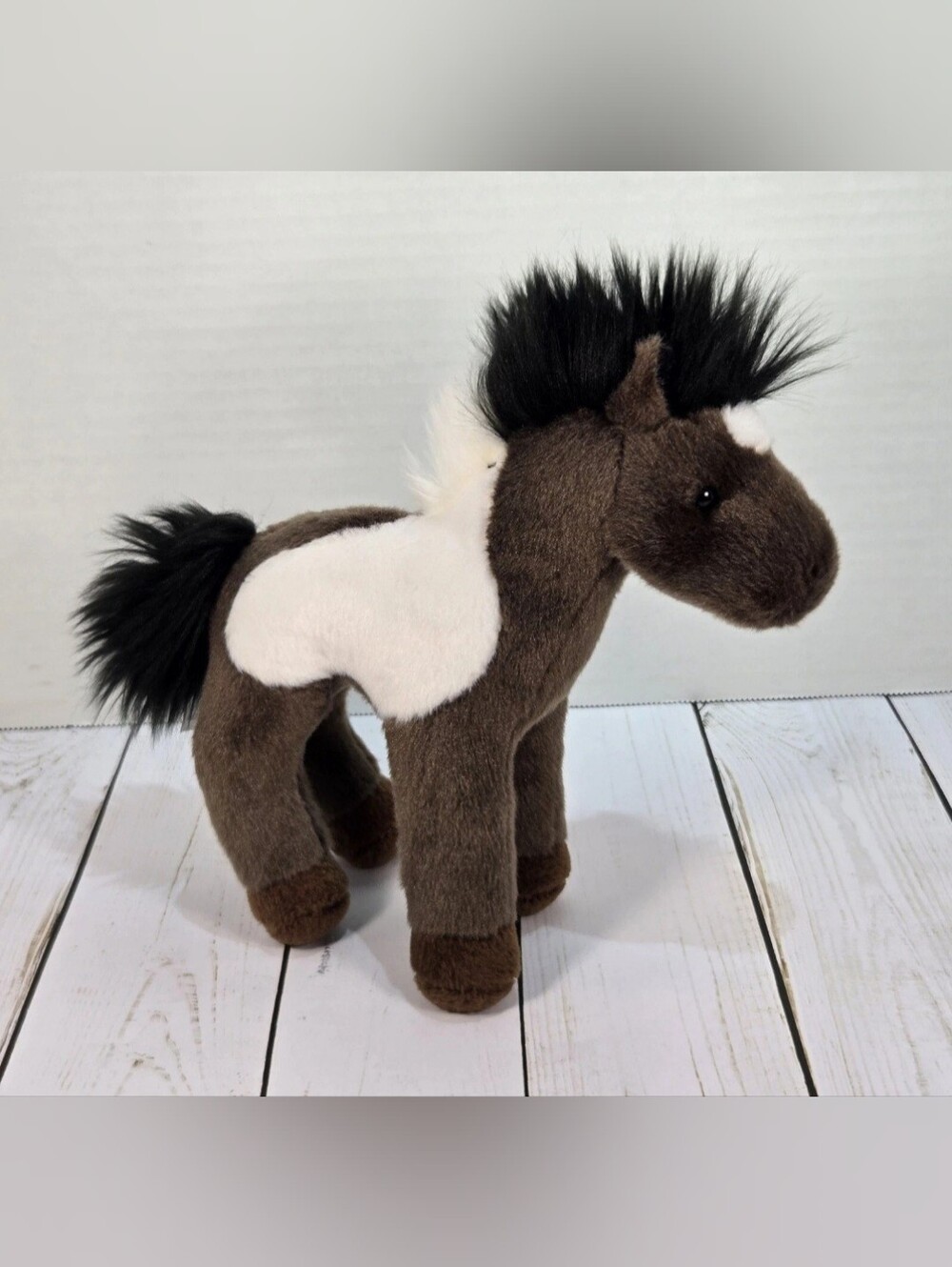 Douglas Aztec Indian Paint Horse Plush Stuffed Animal Brown & White 8"